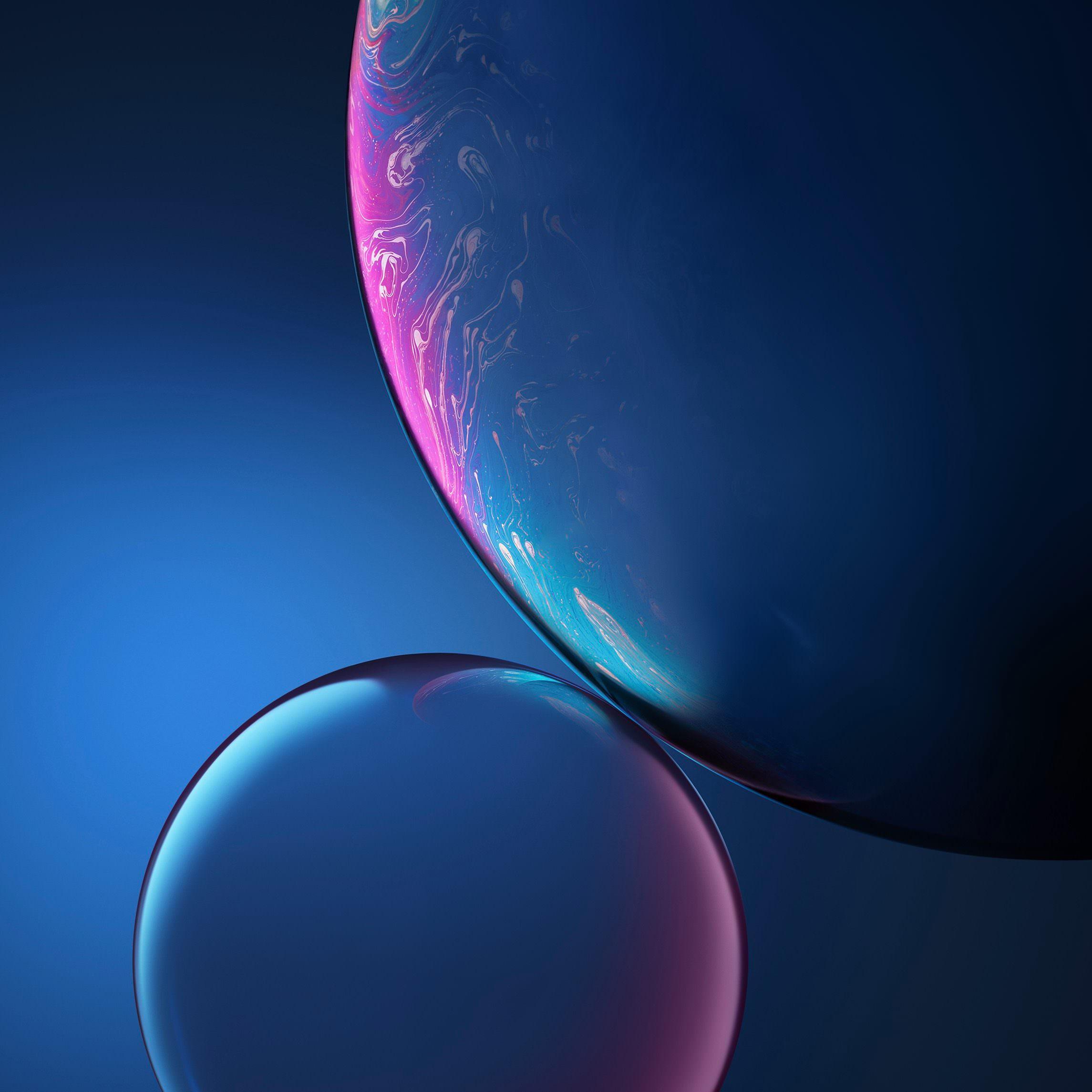 iPhone XR Bubbles Wallpaper