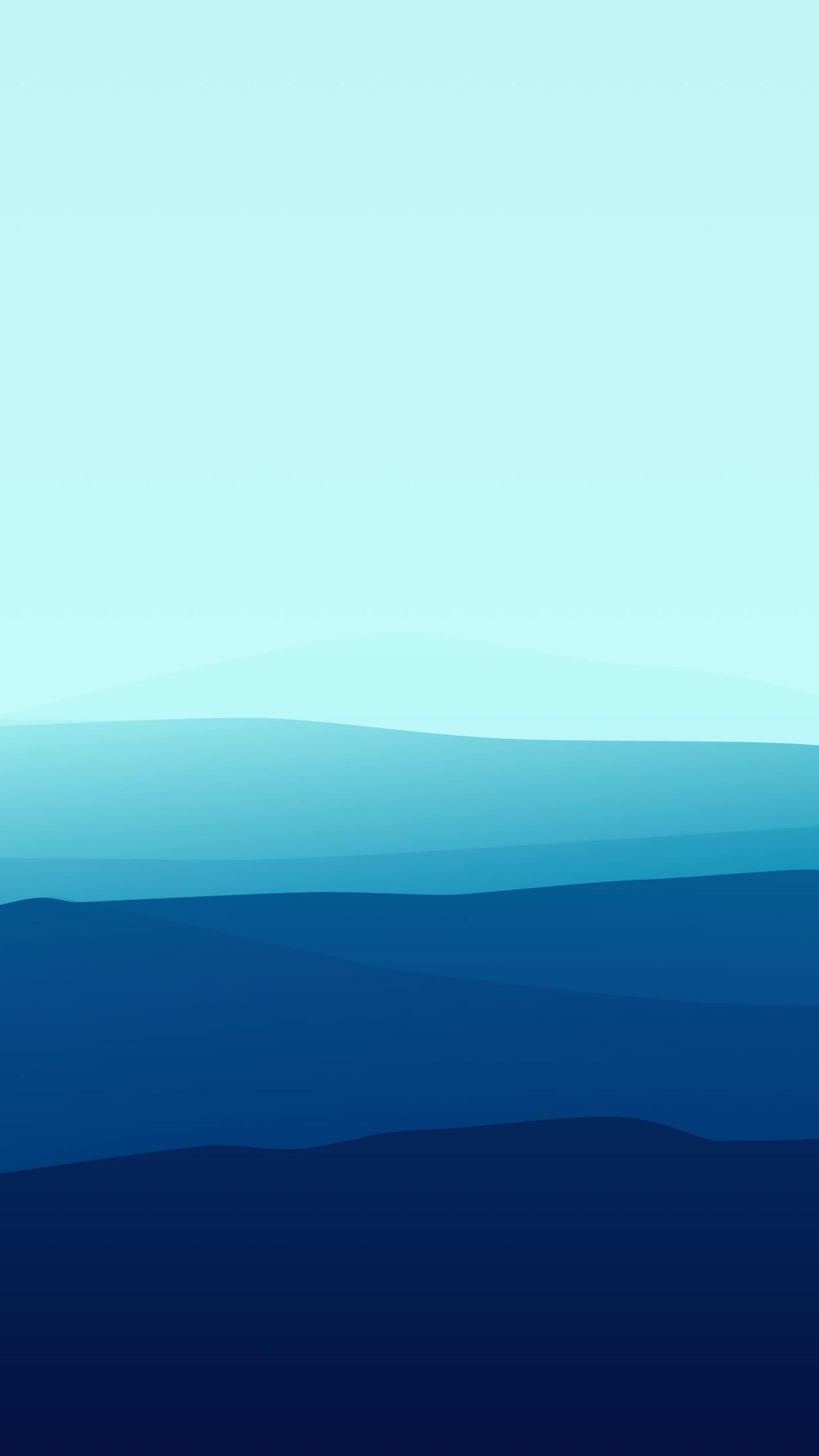 Wallpaper landscape, flat, 4k, 5k, fog, iphone wallpaper, forest, blue, Art
