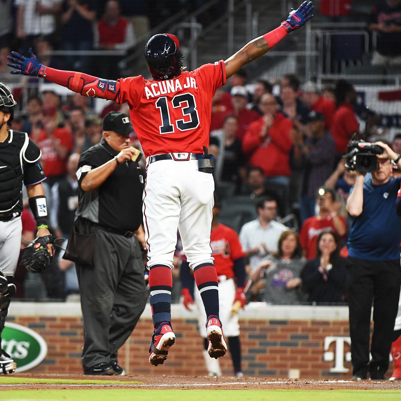 VIDEO: Ronald Acuña Jr. homers seconds after “sophomore