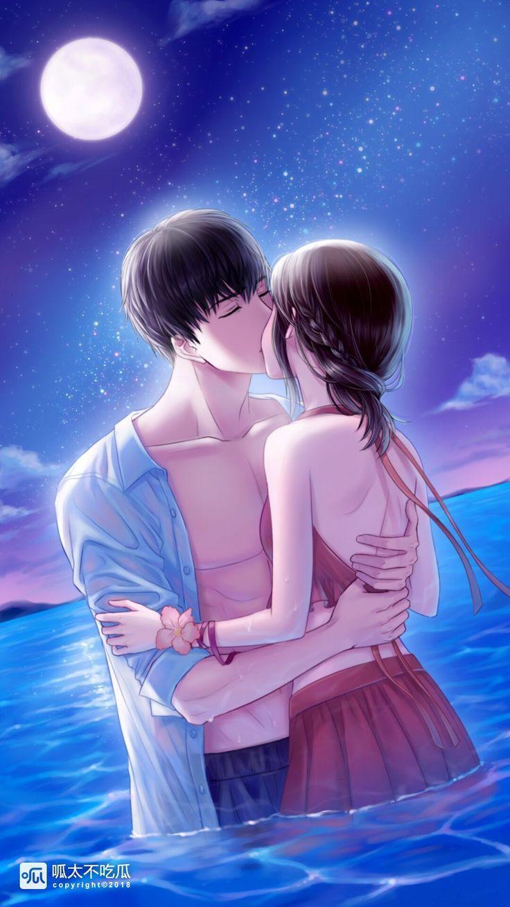 Couple Kiss Romantic Anime Wallpapers Wallpaper Cave