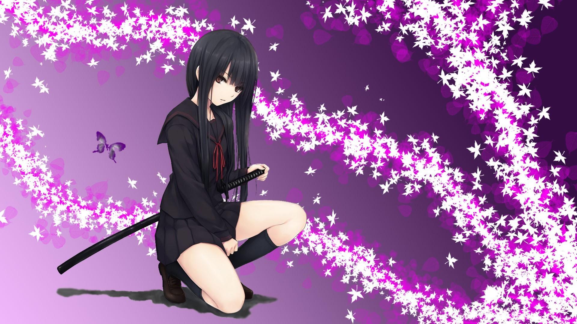 Kawaii Anime High School Girl Anime HD Png Download  vhv