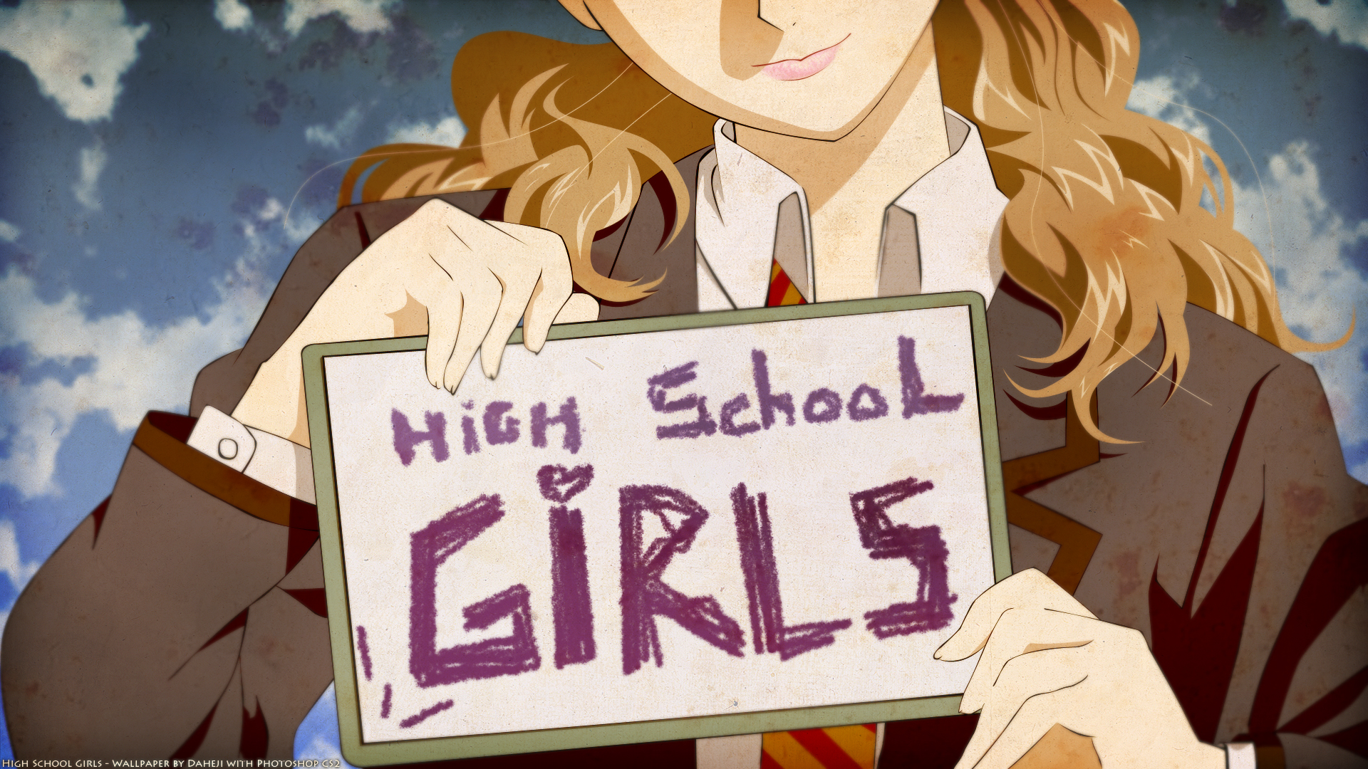 High School Girls HD Wallpaper Anime