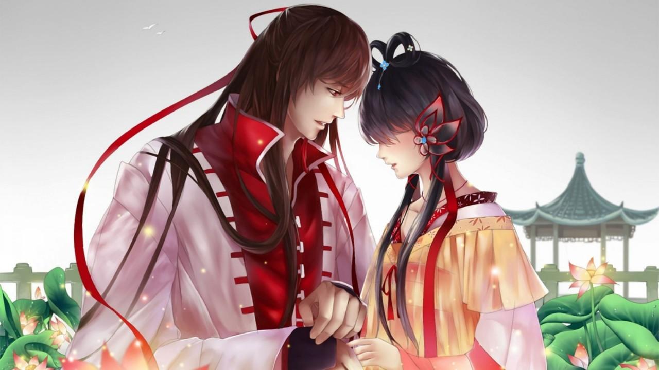 Cute Anime Couple Beautiful HD Wallpaper for Desktop