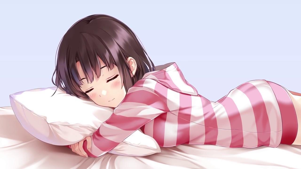 Anime Girl - Tired?, computer, sleepy look, pen, girl, HD wallpaper | Peakpx