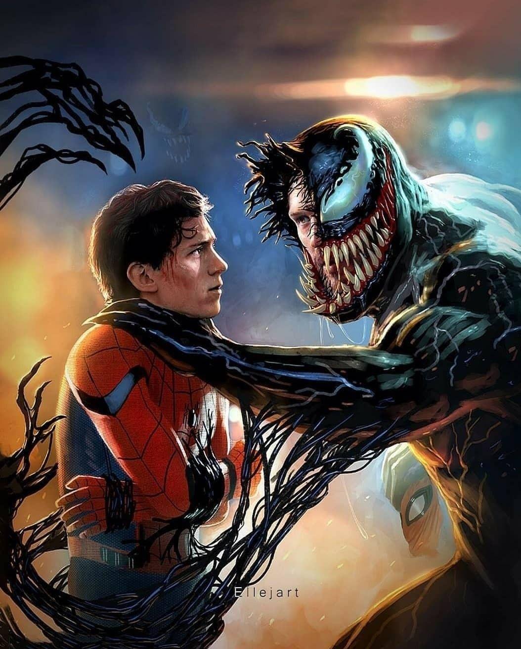 Spiderman Meets Venom 2. Marvel spiderman, Venom comics, Venom spiderman