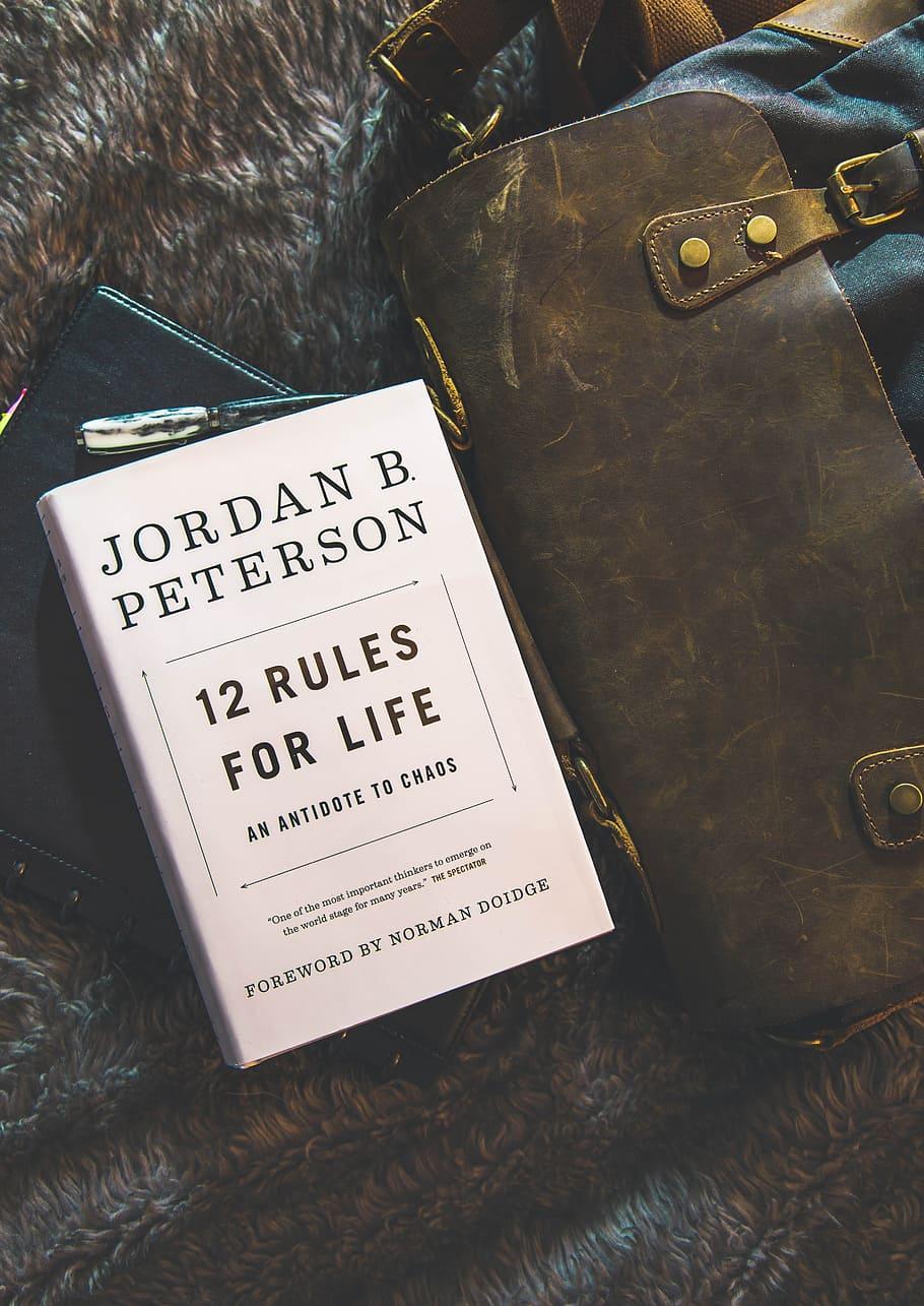 HD wallpaper: 12 Rules for Life by Jordan B. Peterson Book Brown