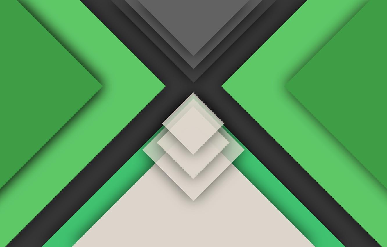 Wallpaper green, geometry, color, material, black.white image