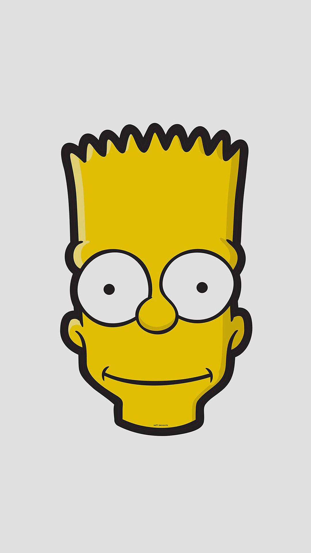 Bart Face Art Illust Simpsons Minimal Simple iPhone