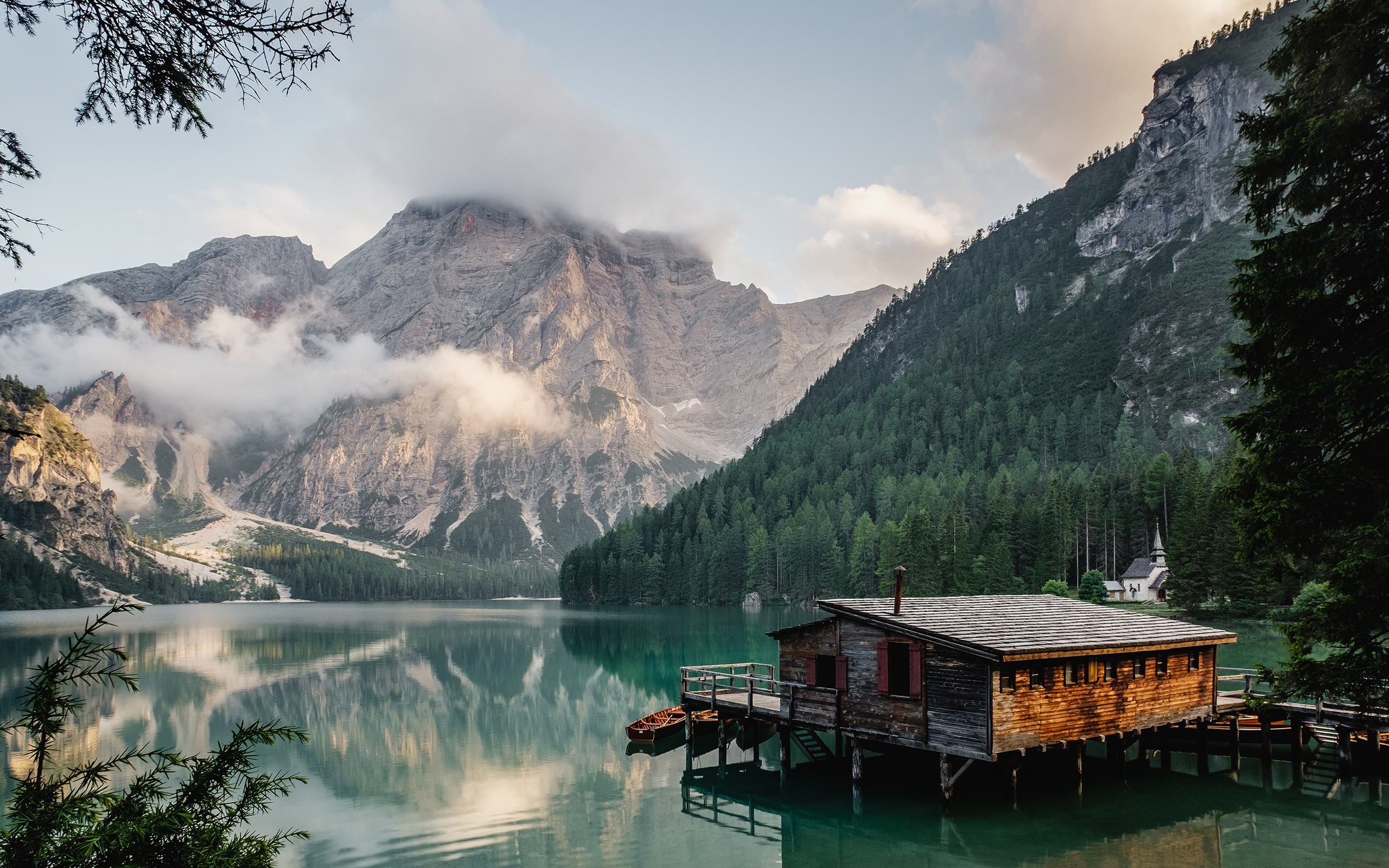 Daily Wallpaper: Lago di Braies, Italy. I Like To Waste My Time