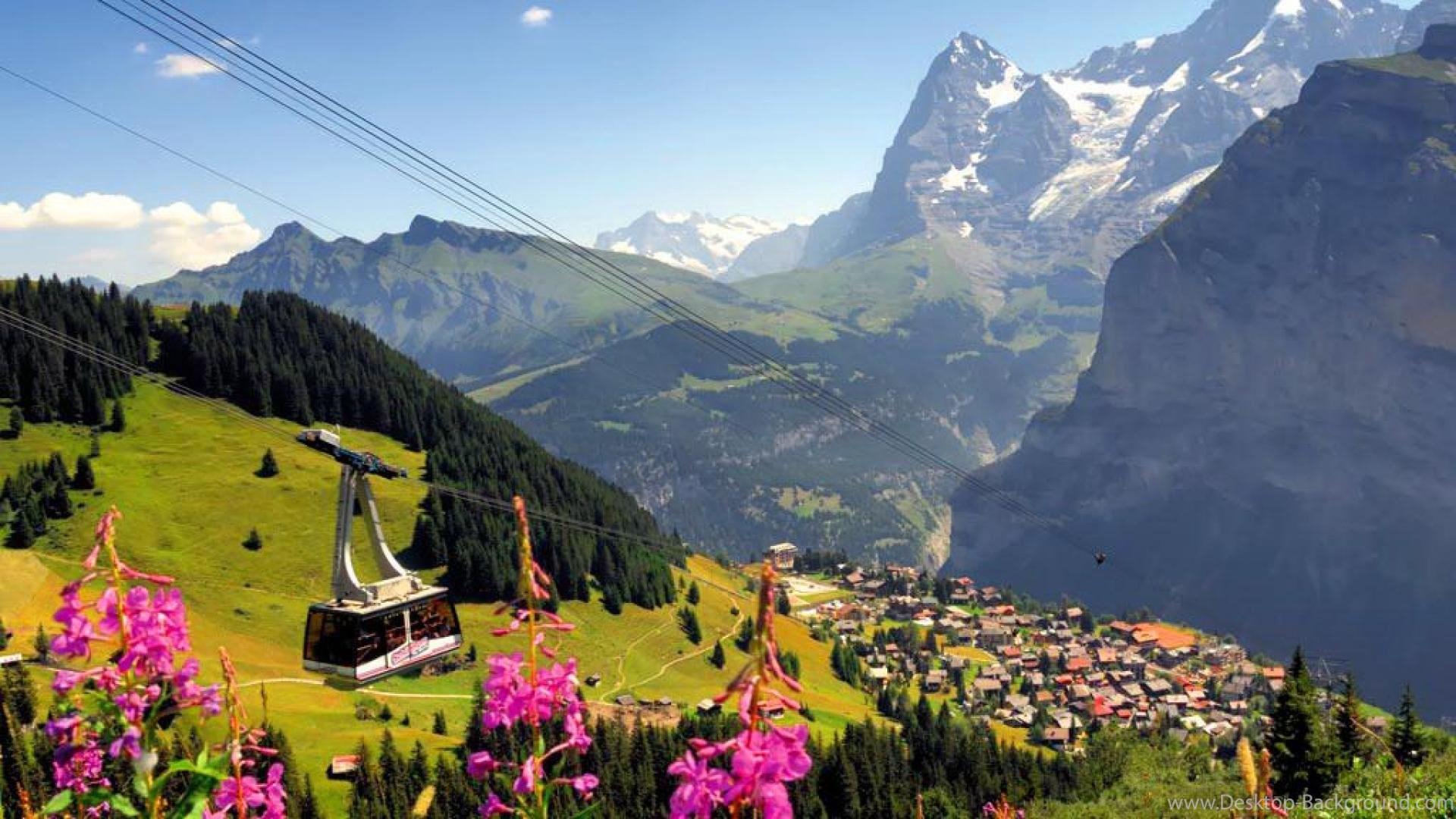 Swiss Alps Desktop Background. Cycling