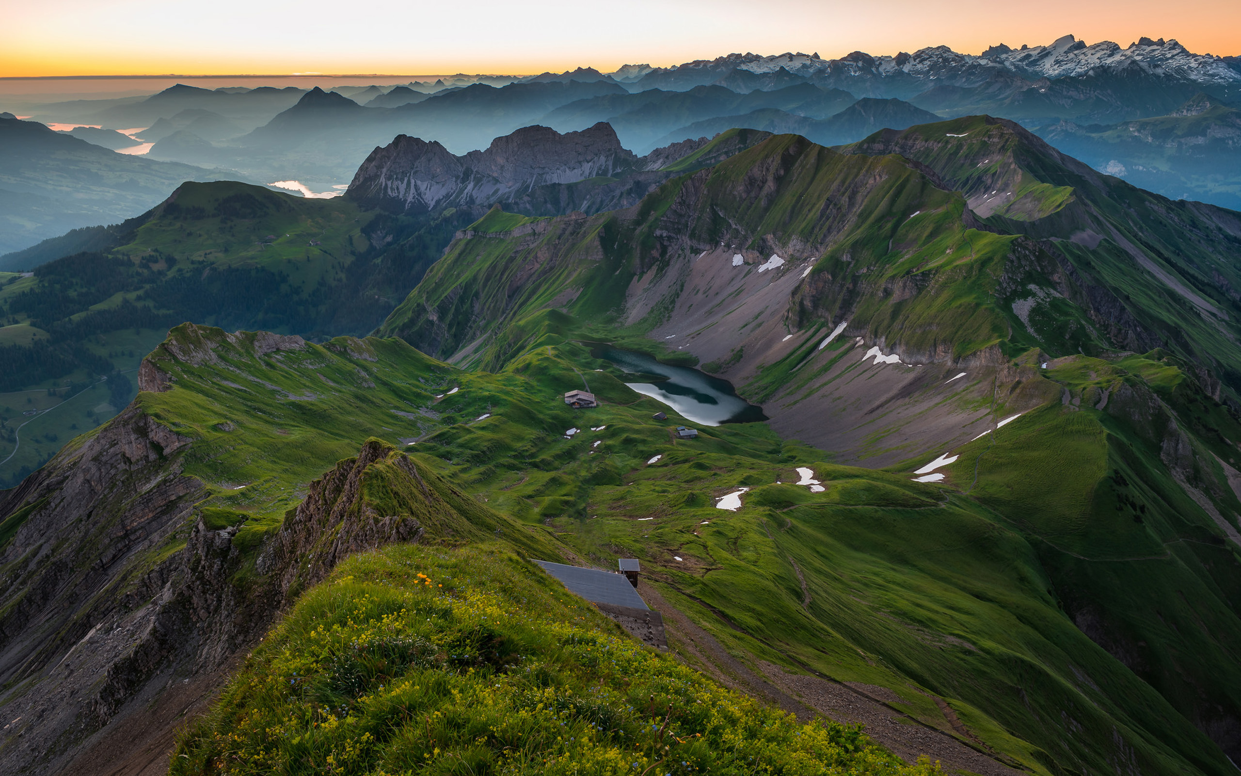 Peaks Swiss Alps Desktop Wallpaper HD 2560x1600