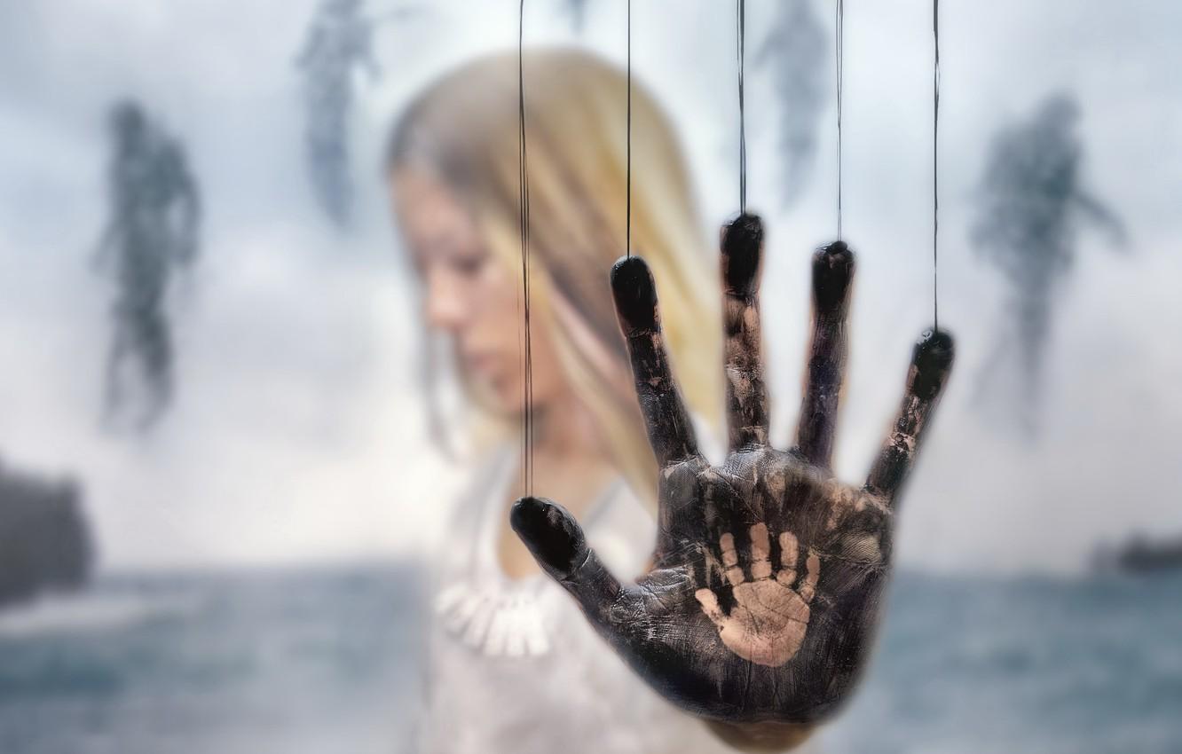 Wallpaper glass, background, hand, palm, death stranding