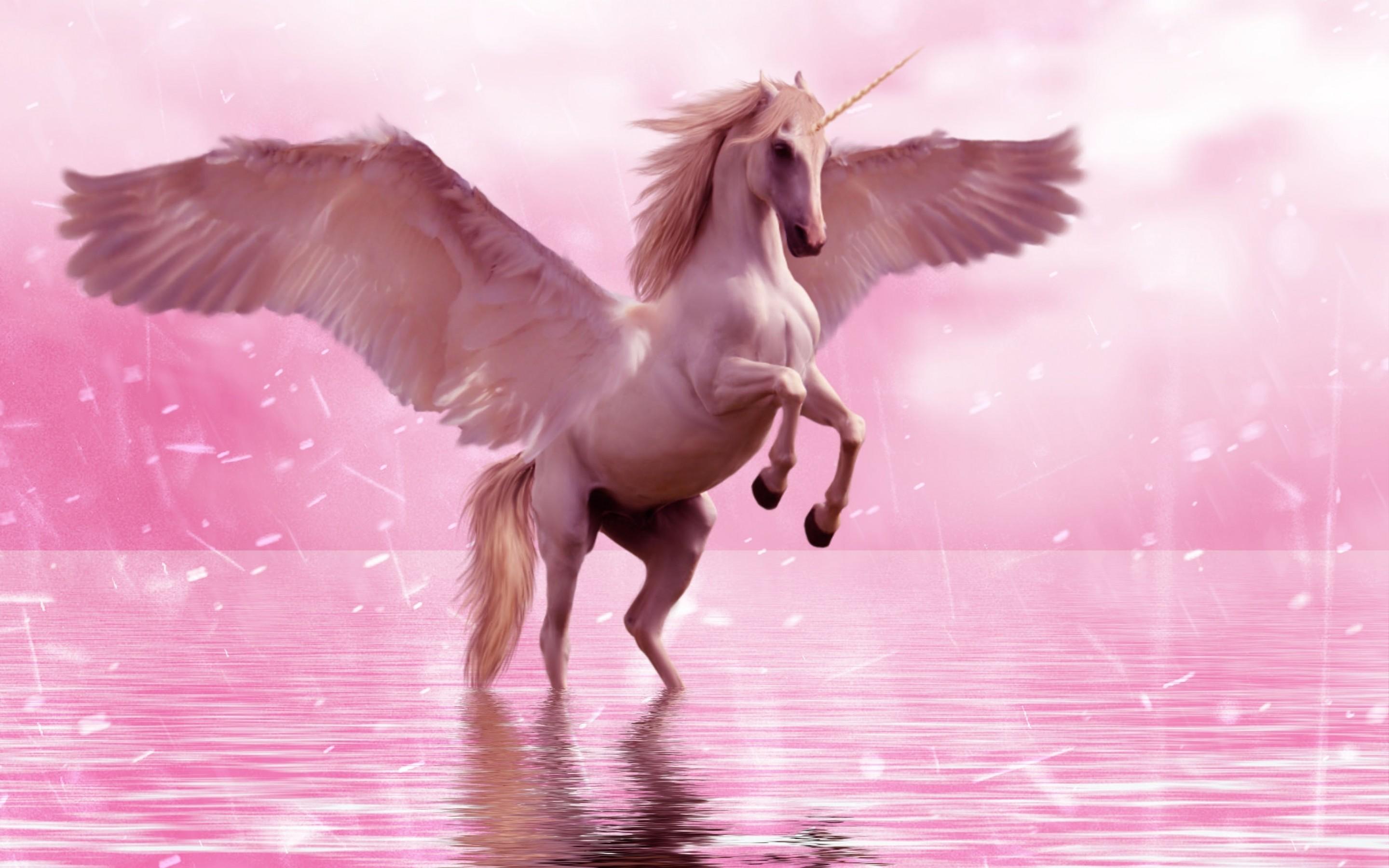 Download 2880x1800 Pegasus, Unicorn, Wings, Horse, Creature