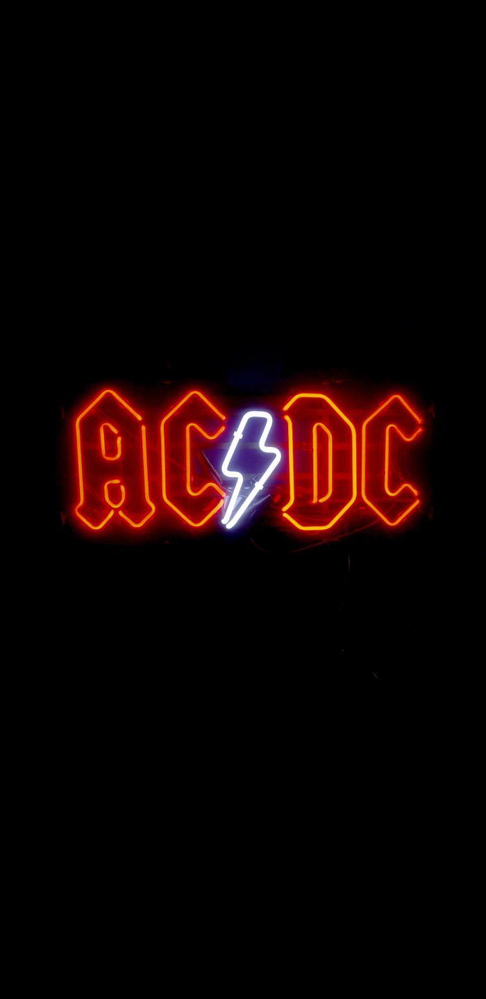 Neon AC DC. Rock Band Posters, Acdc Wallpaper, Band Wallpaper
