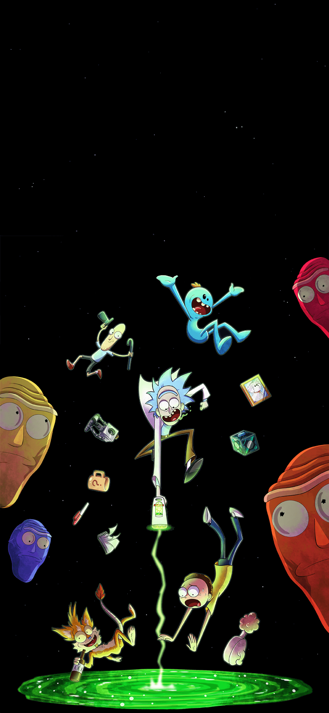 1125x2436 Rick And Morty Fan Art Iphone XS,Iphone 10,Iphone X HD