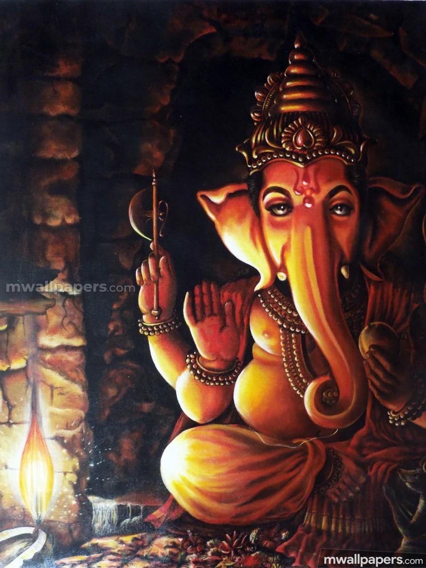best* Lord Ganesha HD Image / Wallpaper - Painting Of