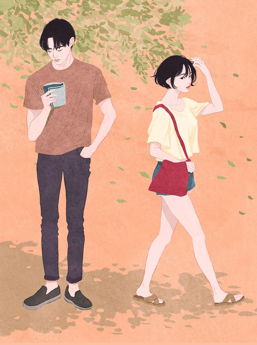 Korean Illustrator Captures Love And Intimacy So Well That