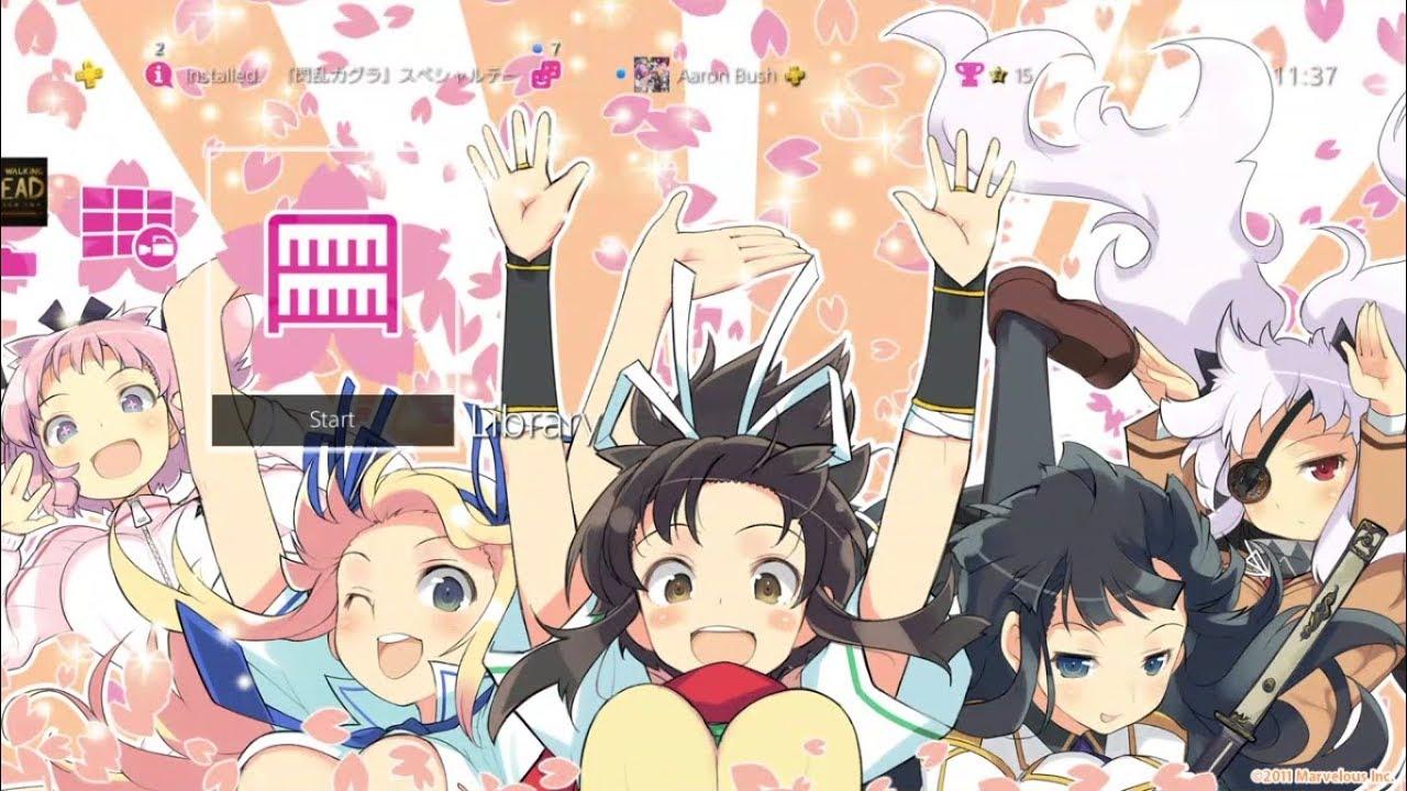 Senran Kagura Cherry Blossom Viewing Special Paid PS4 Theme [JAPAN]