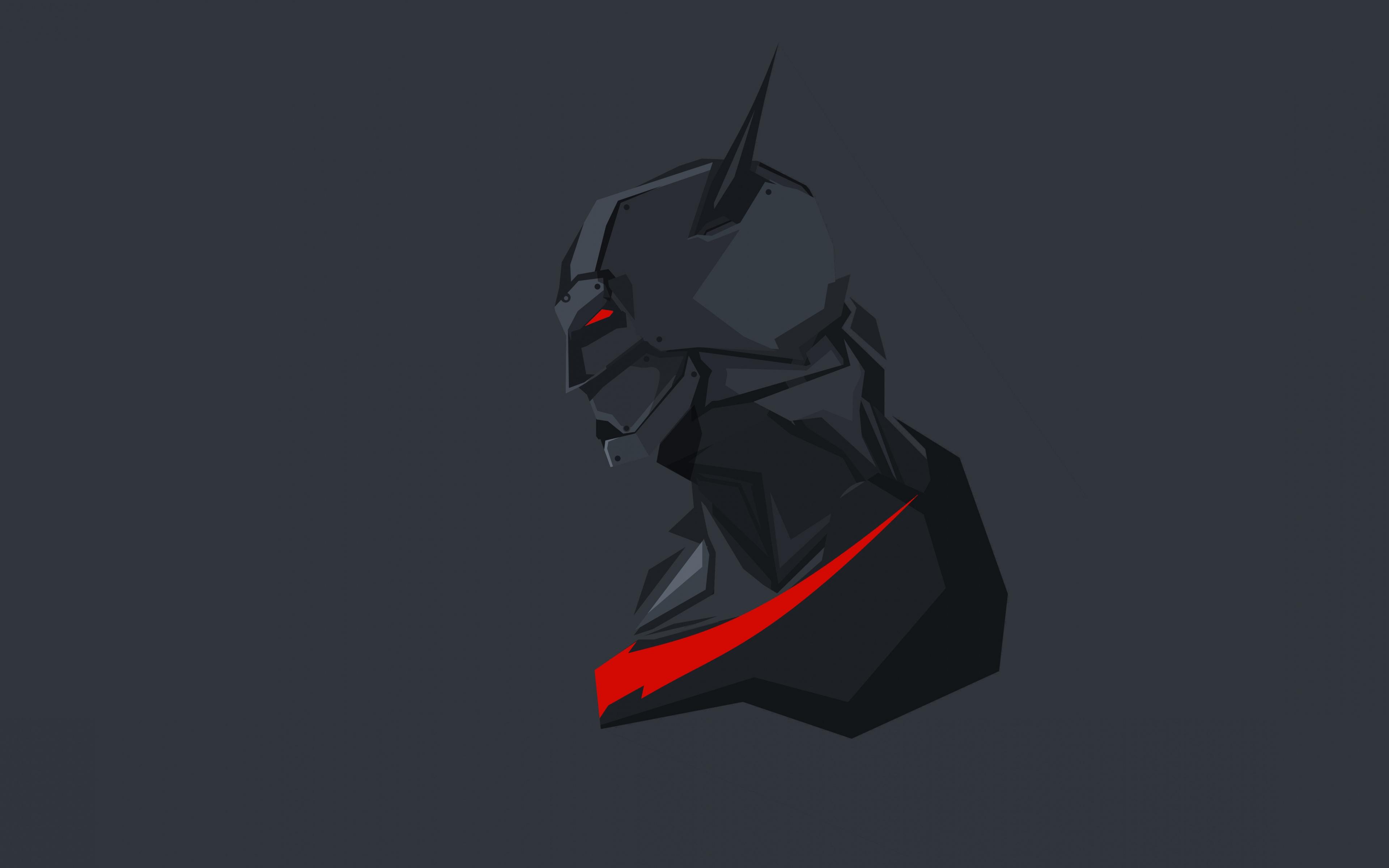 Download Batman Beyond, batman, minimal wallpaper, 3840x2400