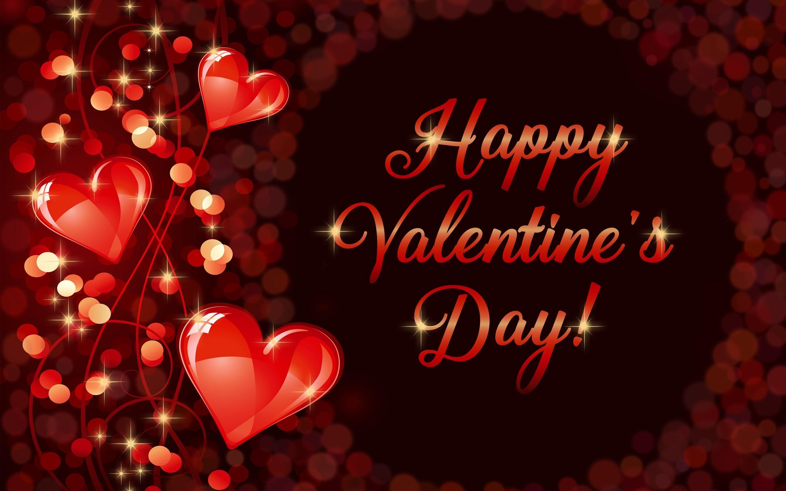 Wallpaper Happy Valentine's Day, romantic, love, hearts 2560x1600 HD Picture, Image