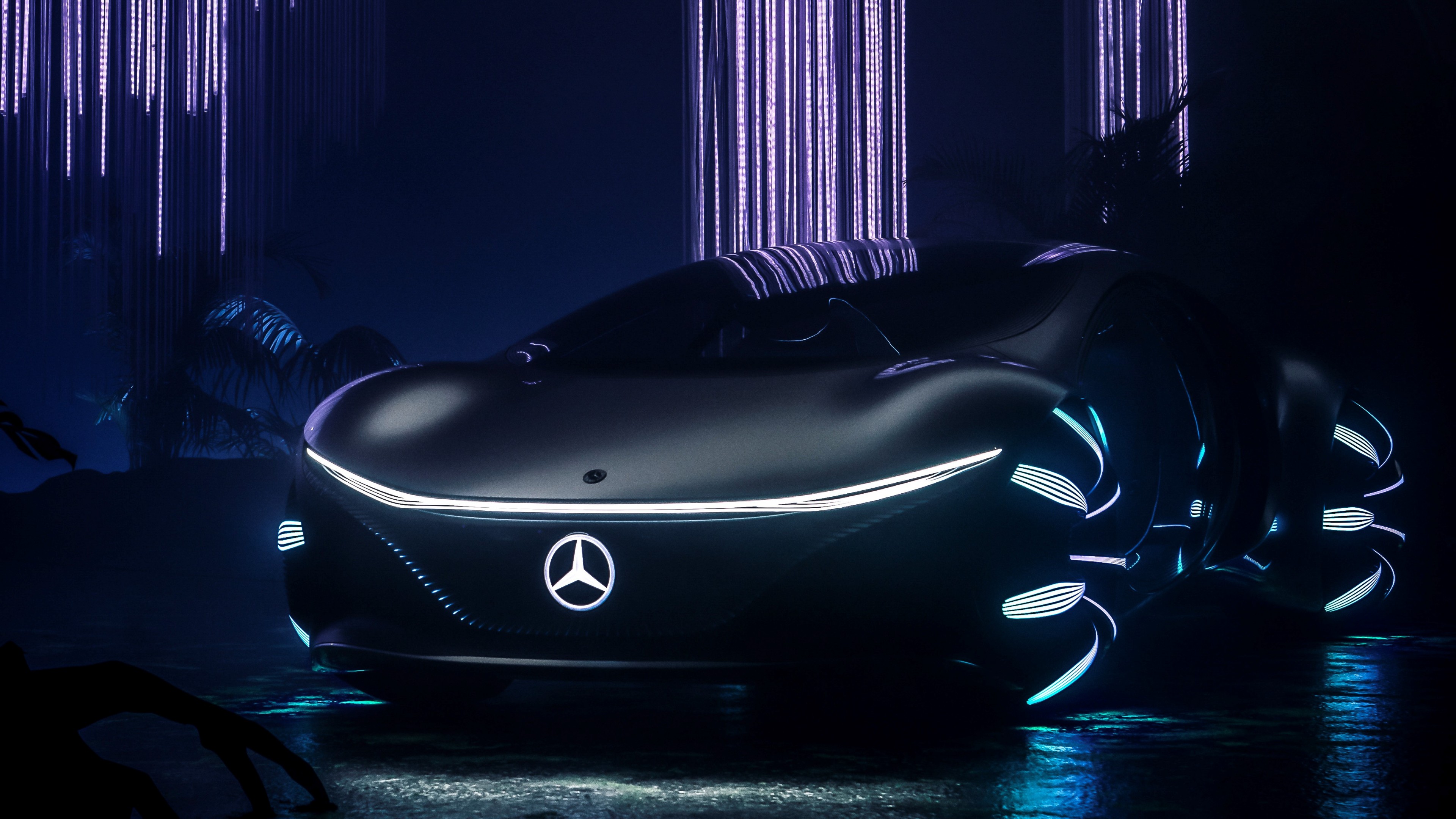 Wallpaper Mercedes Benz VISION AVTR, CES 2020, Electric Cars