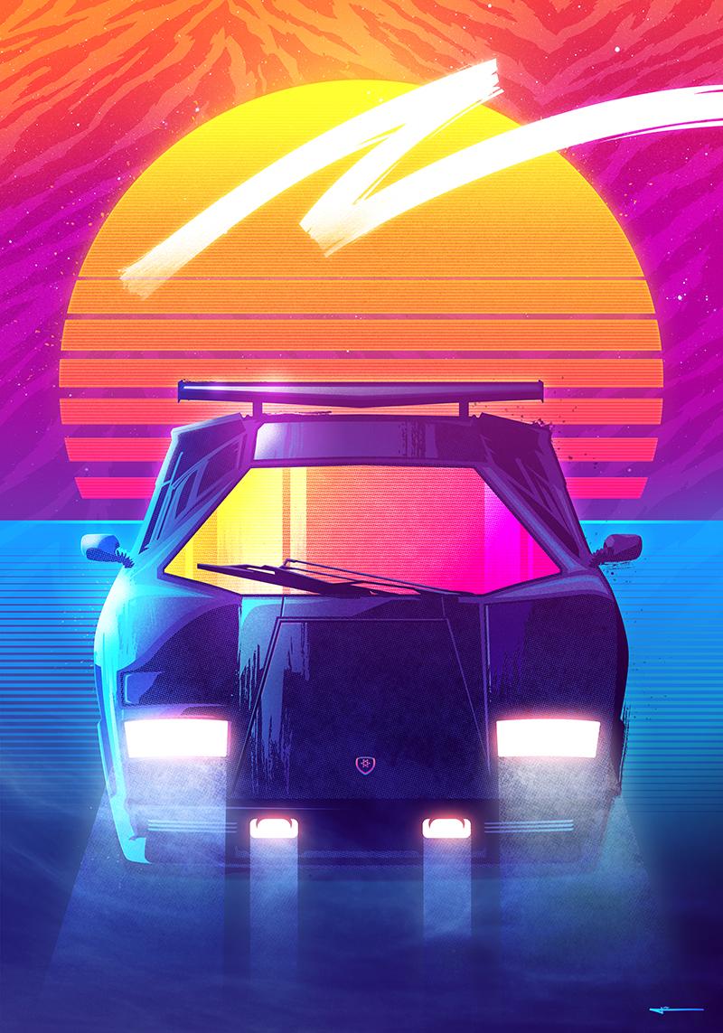 Part Of My Outrun Countach, Download Wallpaper