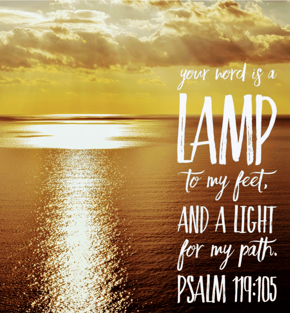Thy word is a lamp unto my feet, and a light unto my path