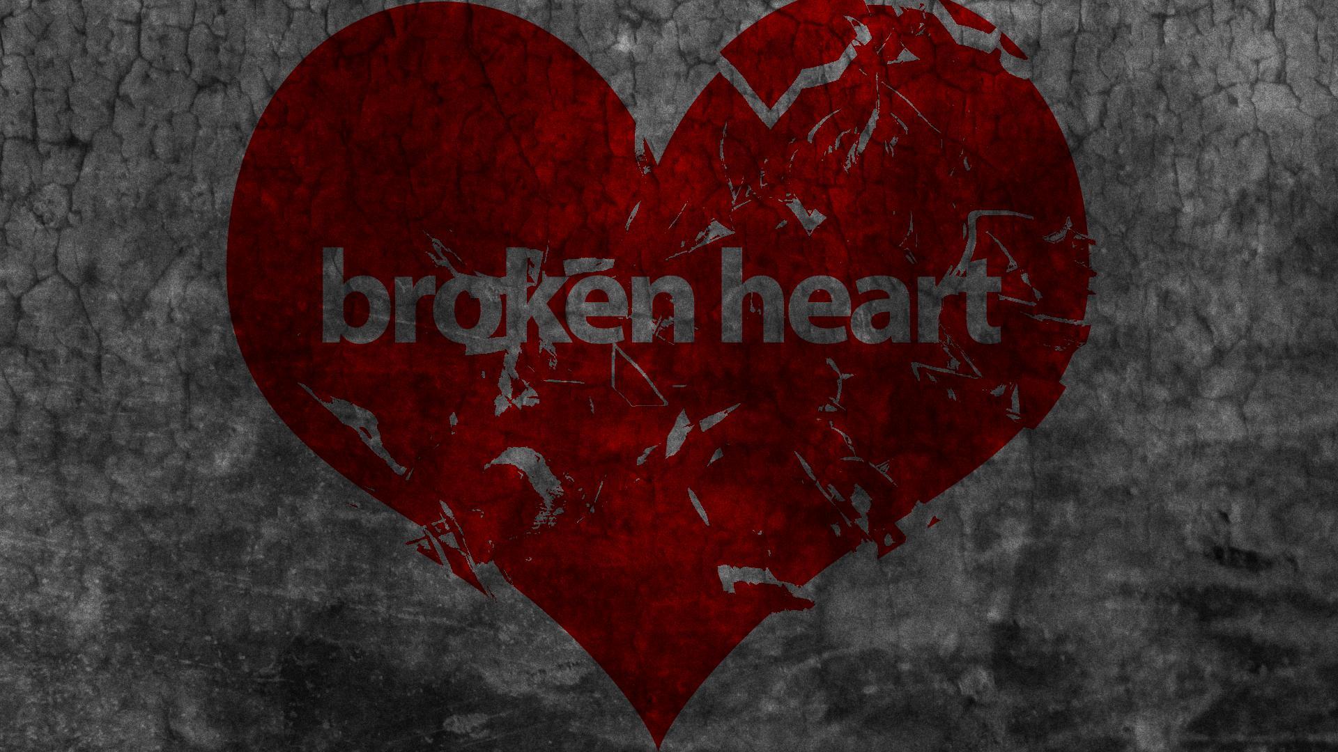 broken heart simple wallpaper