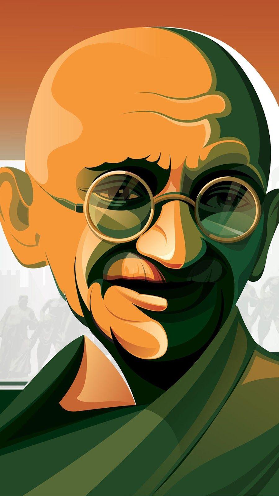 Mahatma Gandhi HD 4K, Art. India art, Mahatma
