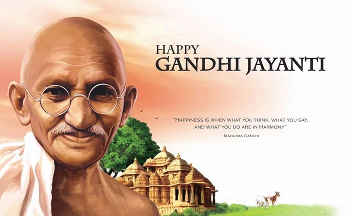 Happy Gandhi Jayanthi Image HD Wallpaper