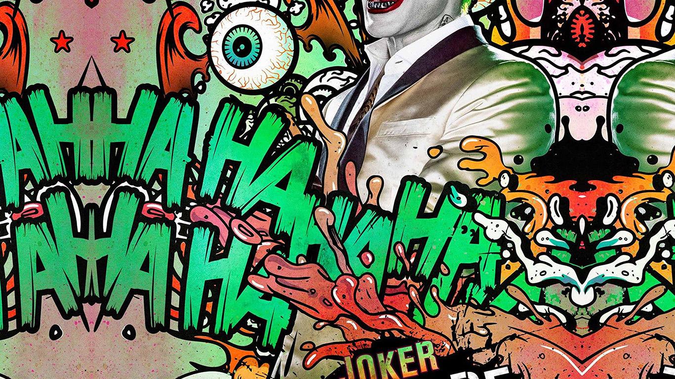 Suicide Squad Film Poster Art Illustration Joker Wallpaper