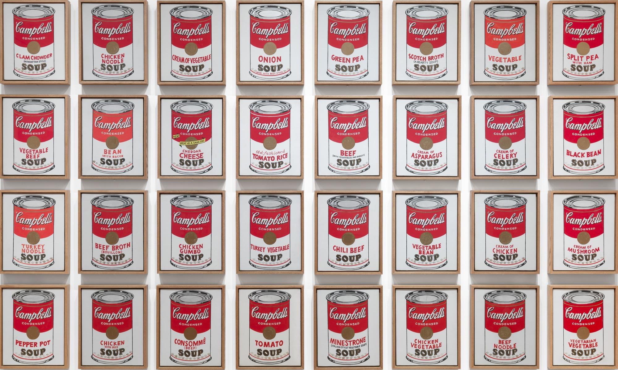 Andy Warhol. Campbell's Soup Cans. 1962