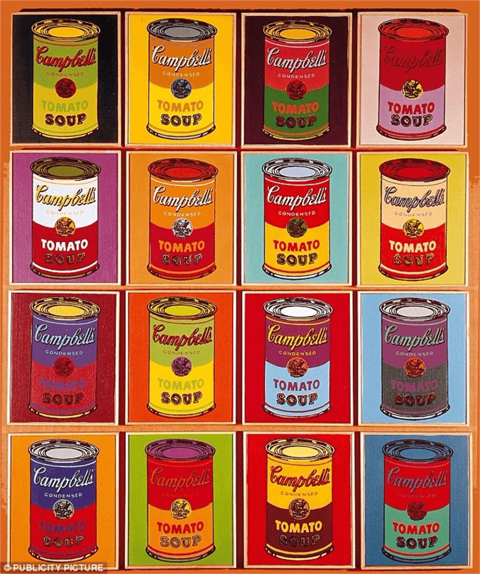 Campbell's Soup Cans by Andy Warhol. ArtCloud. Andy warhol