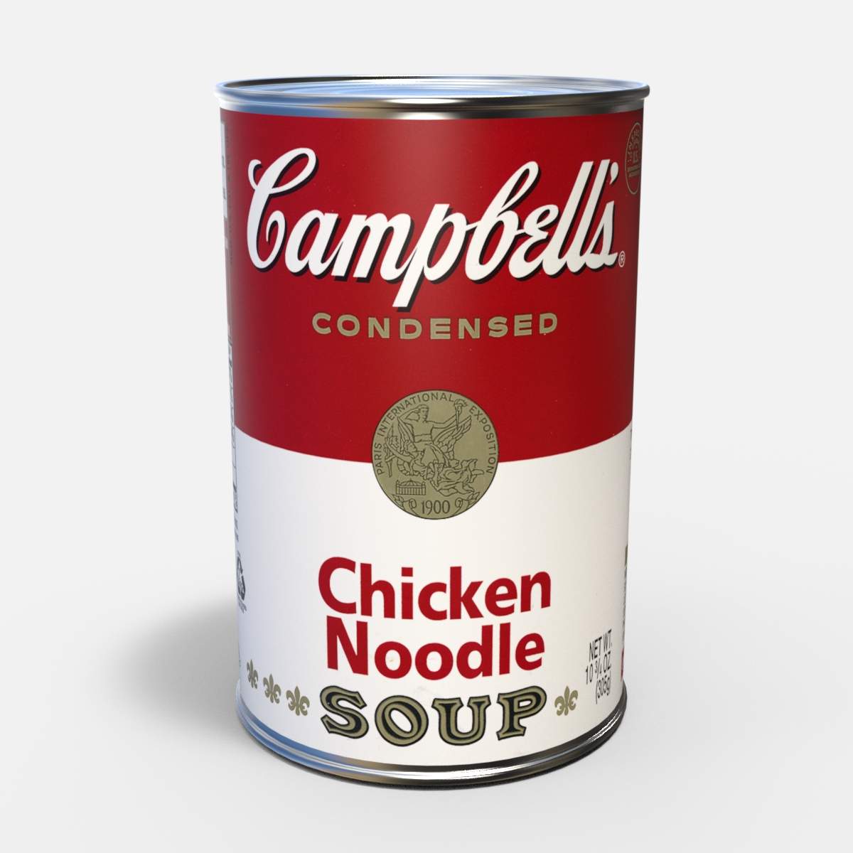 Classic Campbells Chicken Noodle Soup Can 3D Model