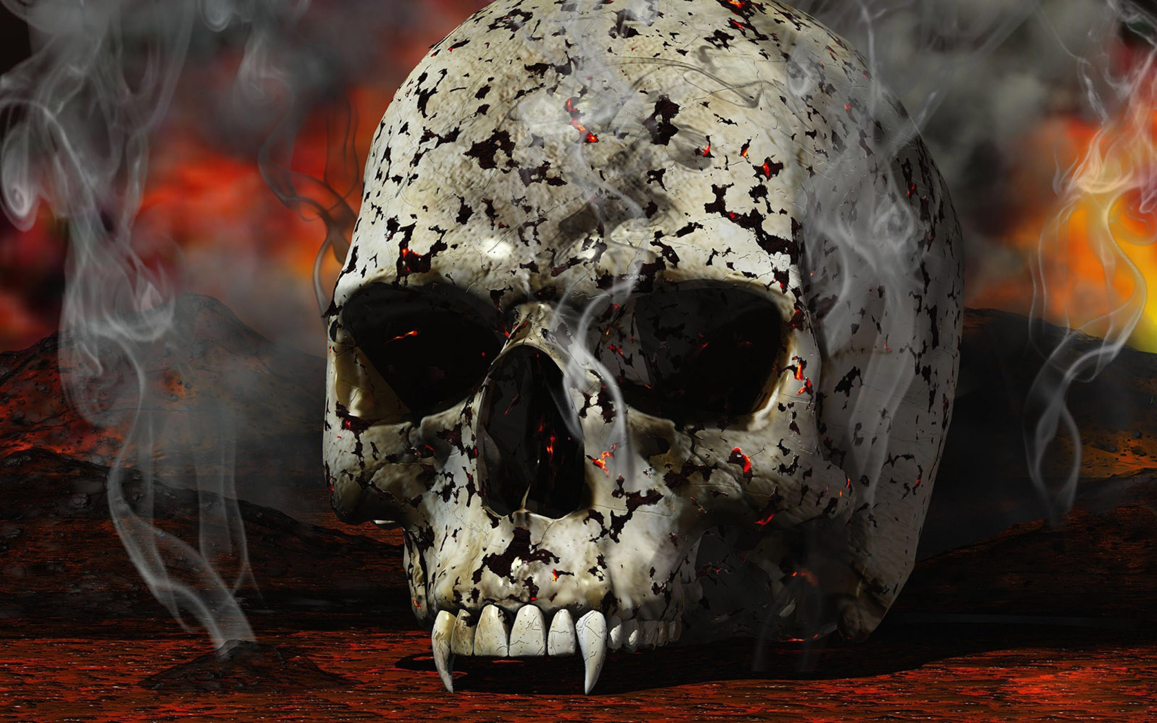 Skull 4k Wallpaper Wallpaper & Background