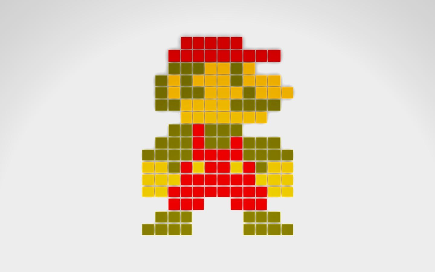 Video Game Gallery: 8 Bit Mario Classic Wallpaper