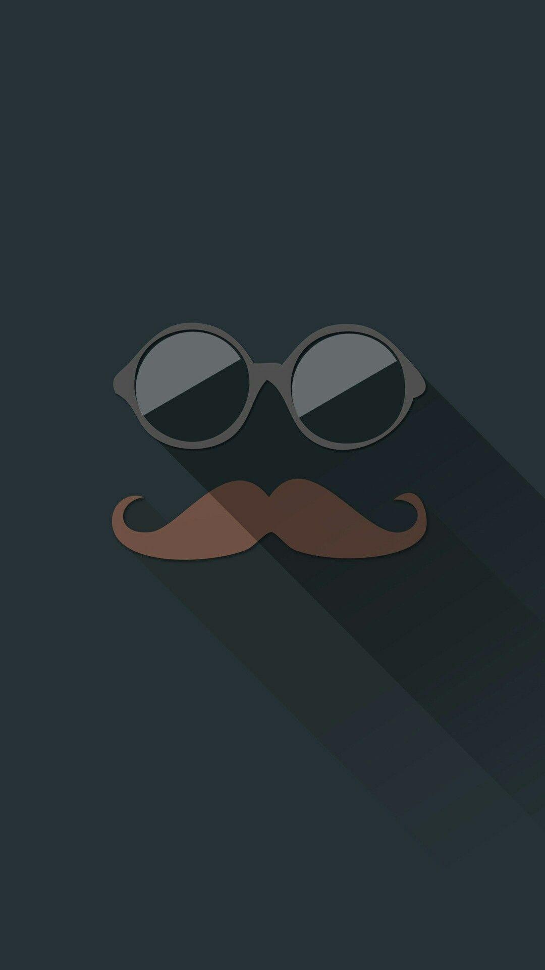 black mustache wallpaper