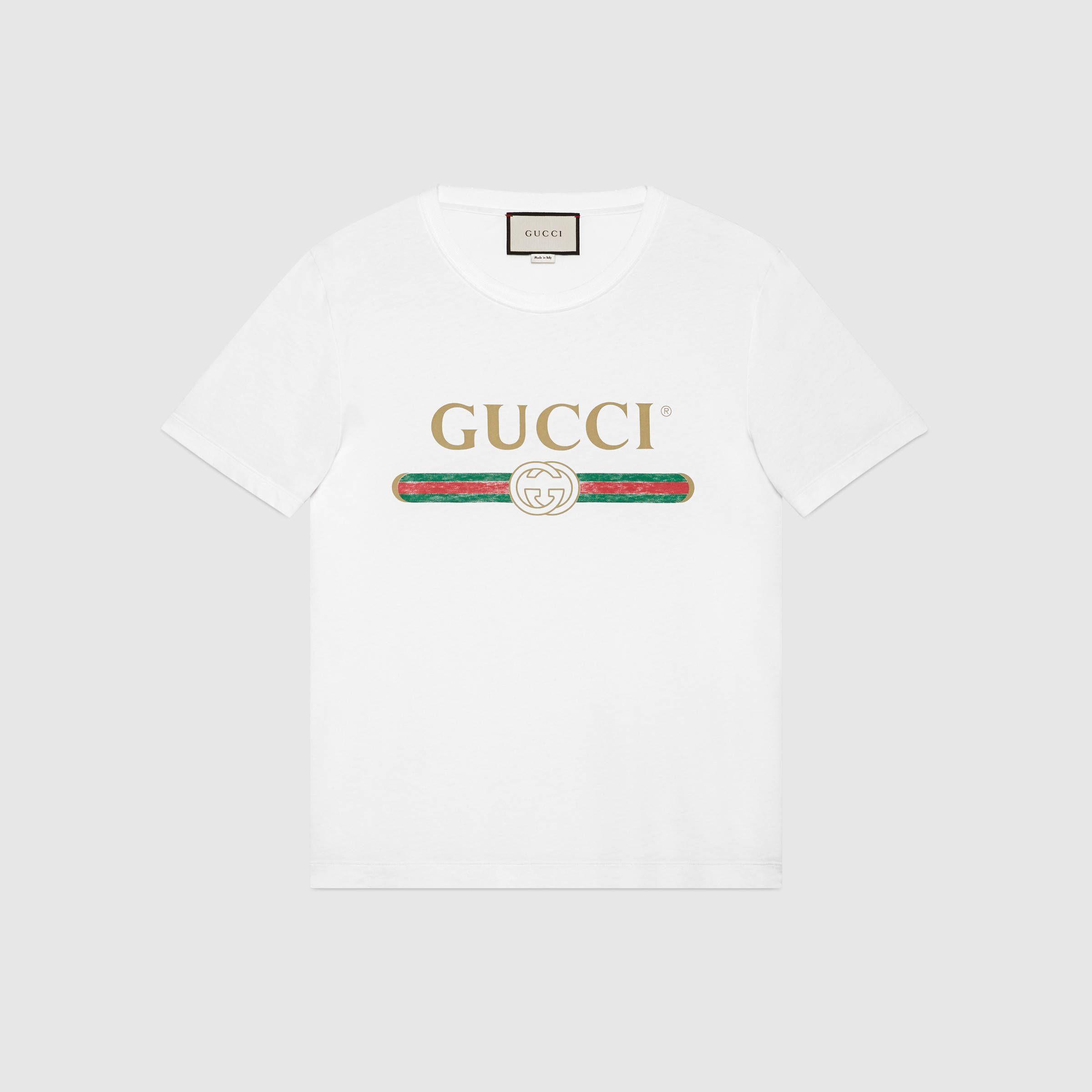 Gucci Washed T Shirt With Gucci Logo. Shirts, T