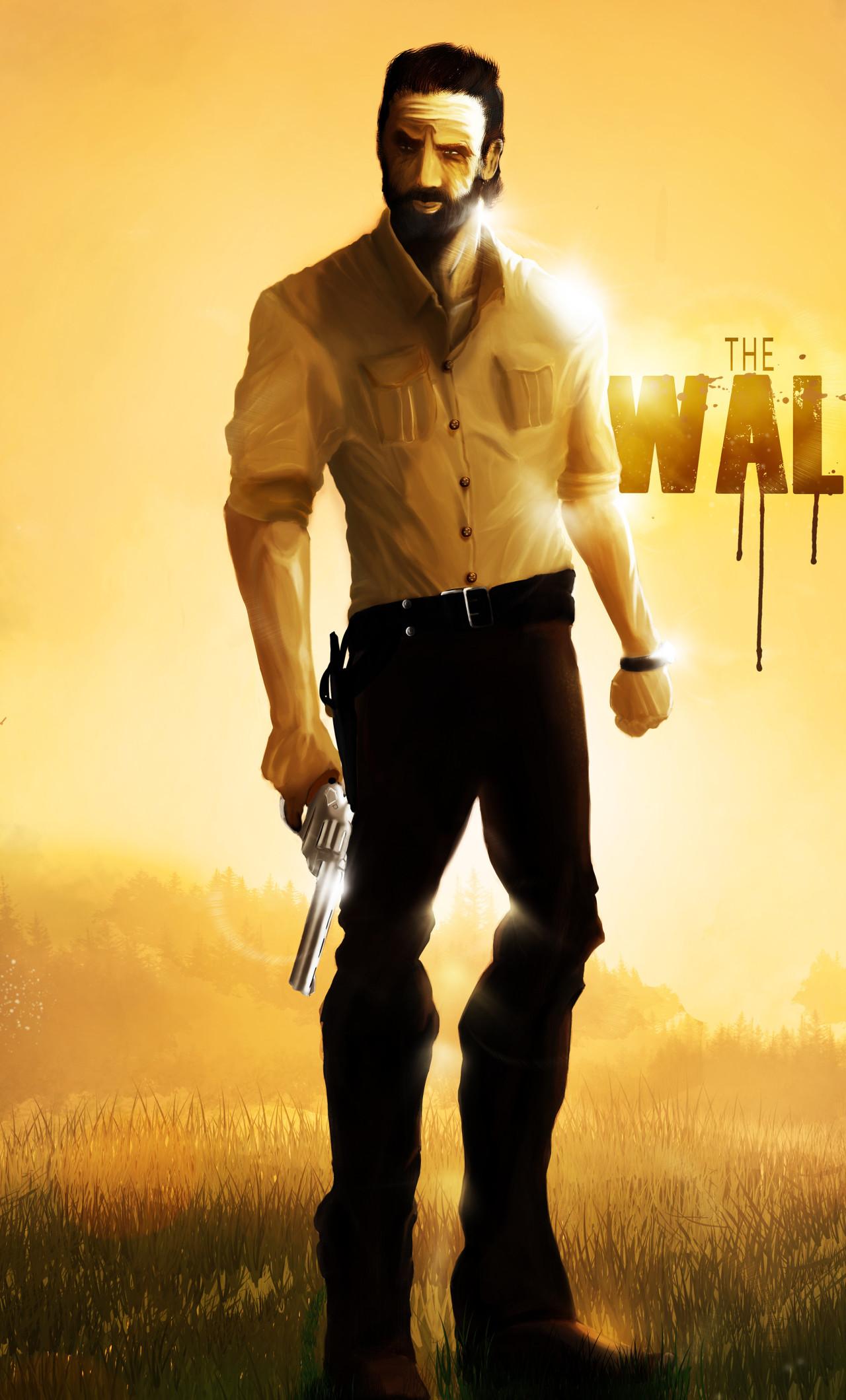 Rick Grimes The Walking Dead 5k Artwork iPhone