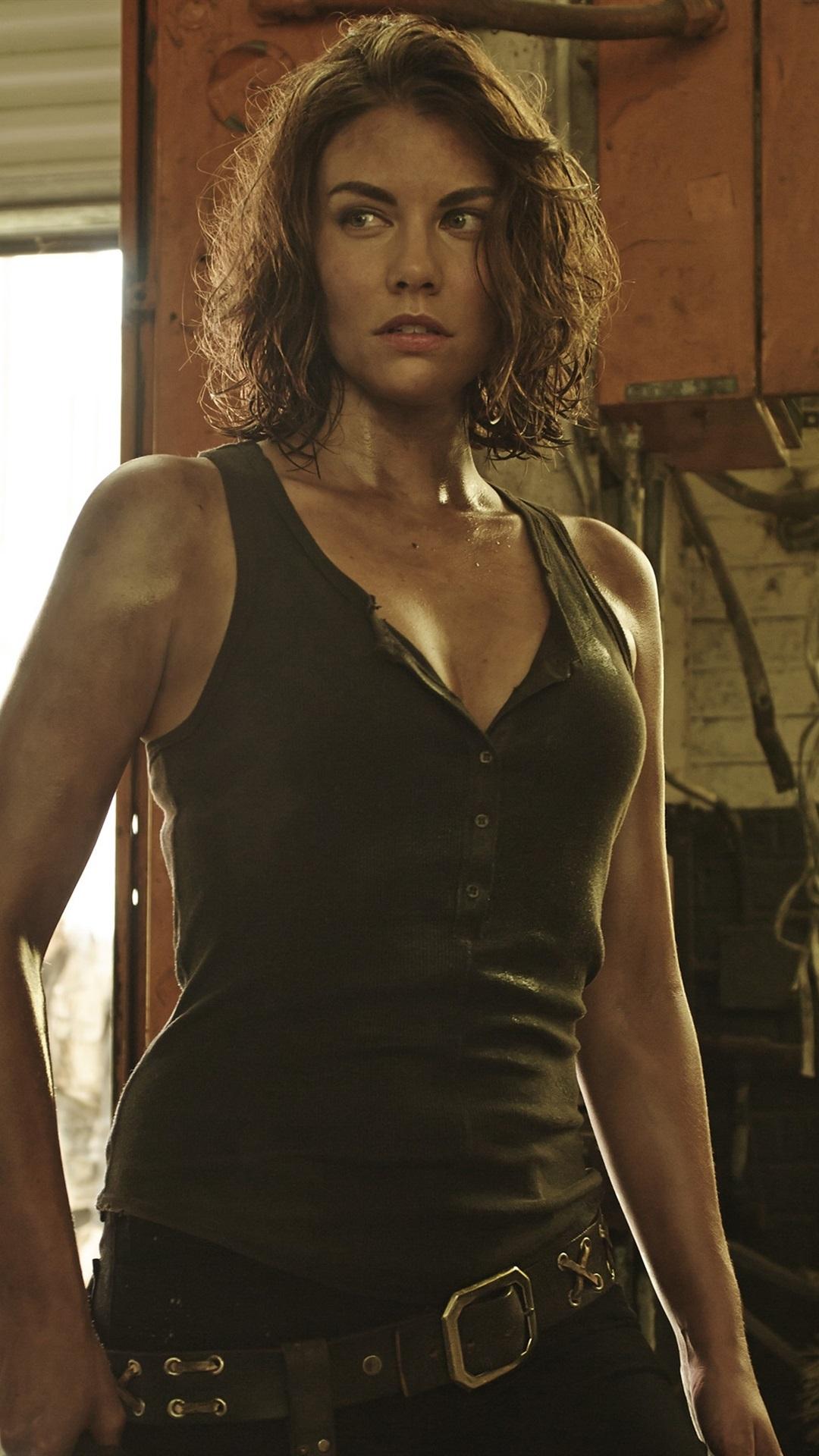 Wallpaper Lauren Cohan as Maggie Greene, The Walking Dead