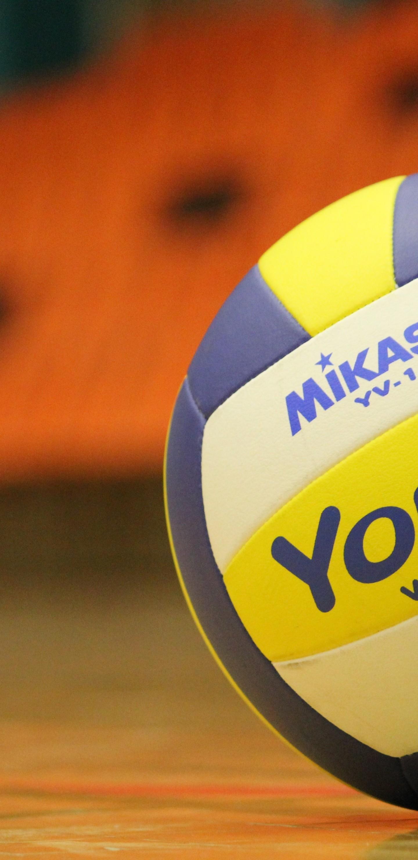Download 1440x2960 Volleyball, Mikasa, Blurred Wallpaper