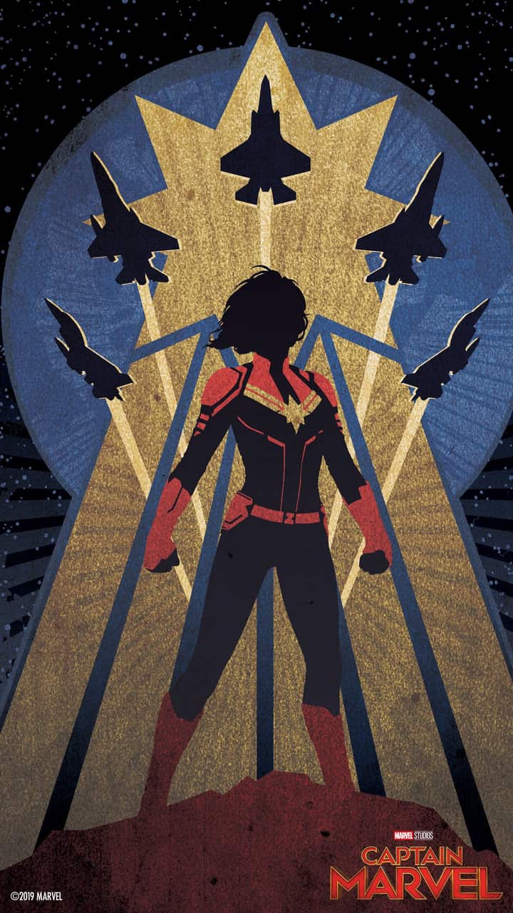 Marvel Studios' Captain Marvel Mobile Wallpaper. Disney