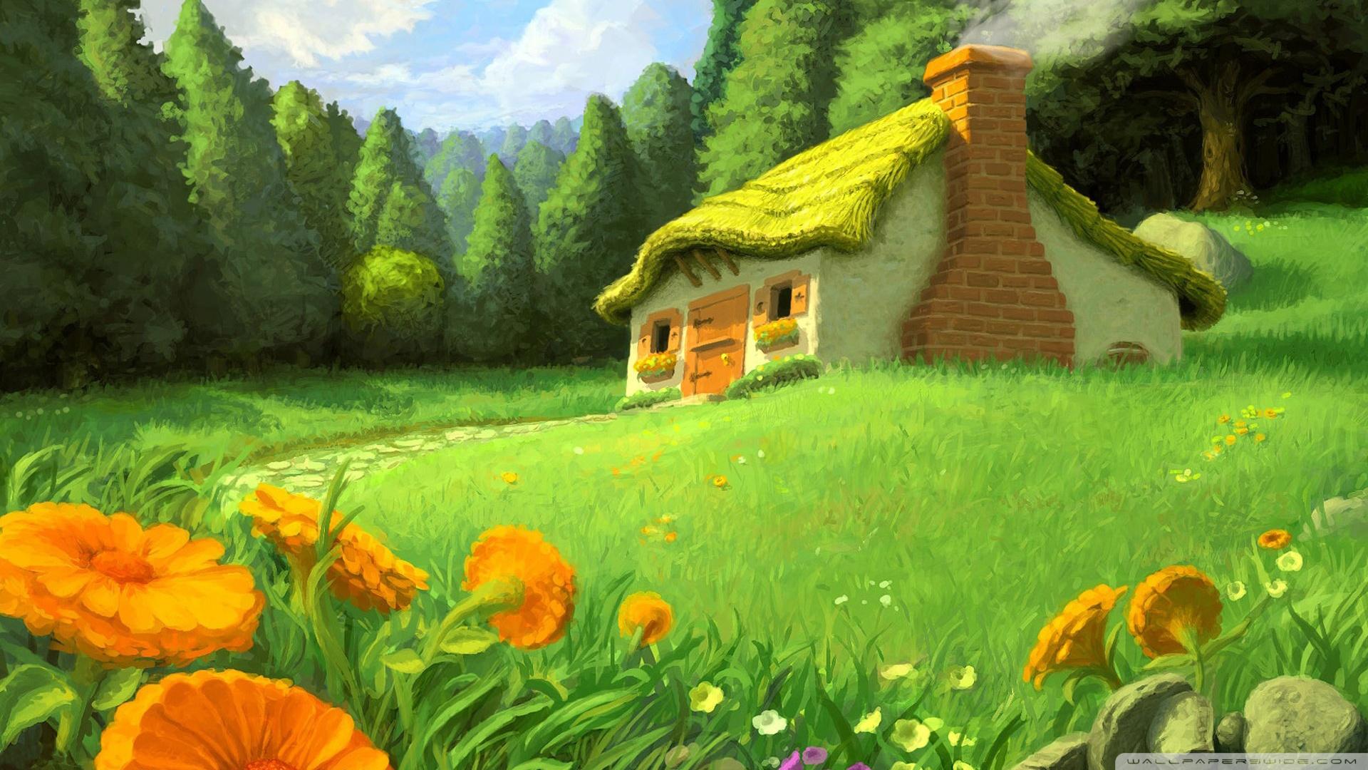 Fantasy Landscape Full HD Desktop Wallpaper Landscape Cute Wallpaper & Background Download