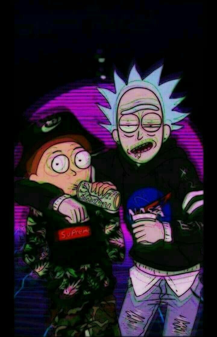 Rick and Morty Wallpaper iPhone Phone 4K #9340e