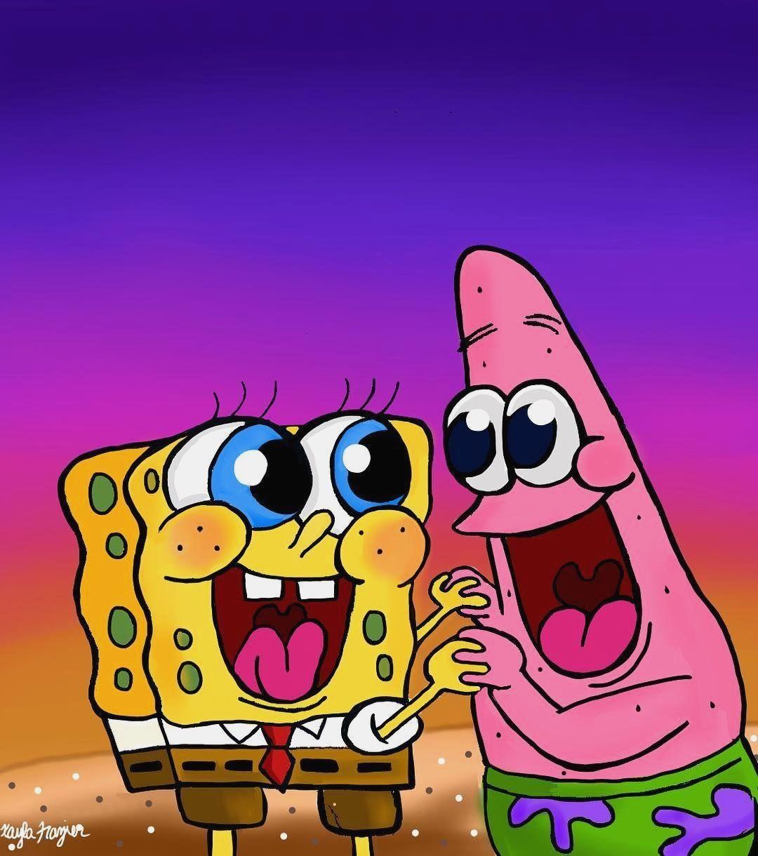 Spongebob And Patrick As Babies Wallpaper