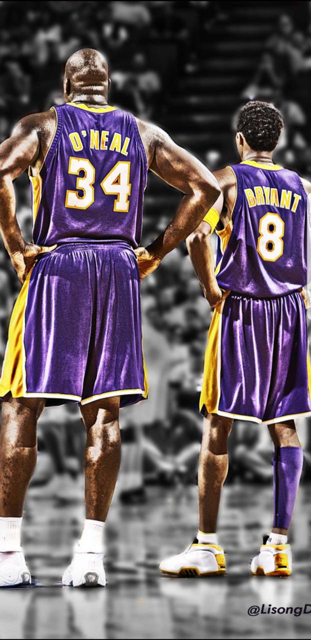 Lakers Shaq Kobe wallpapers by D_Train_99