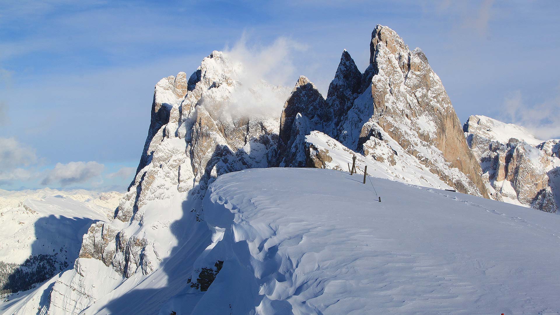 Winter in the dolomites and Breakfast Iman