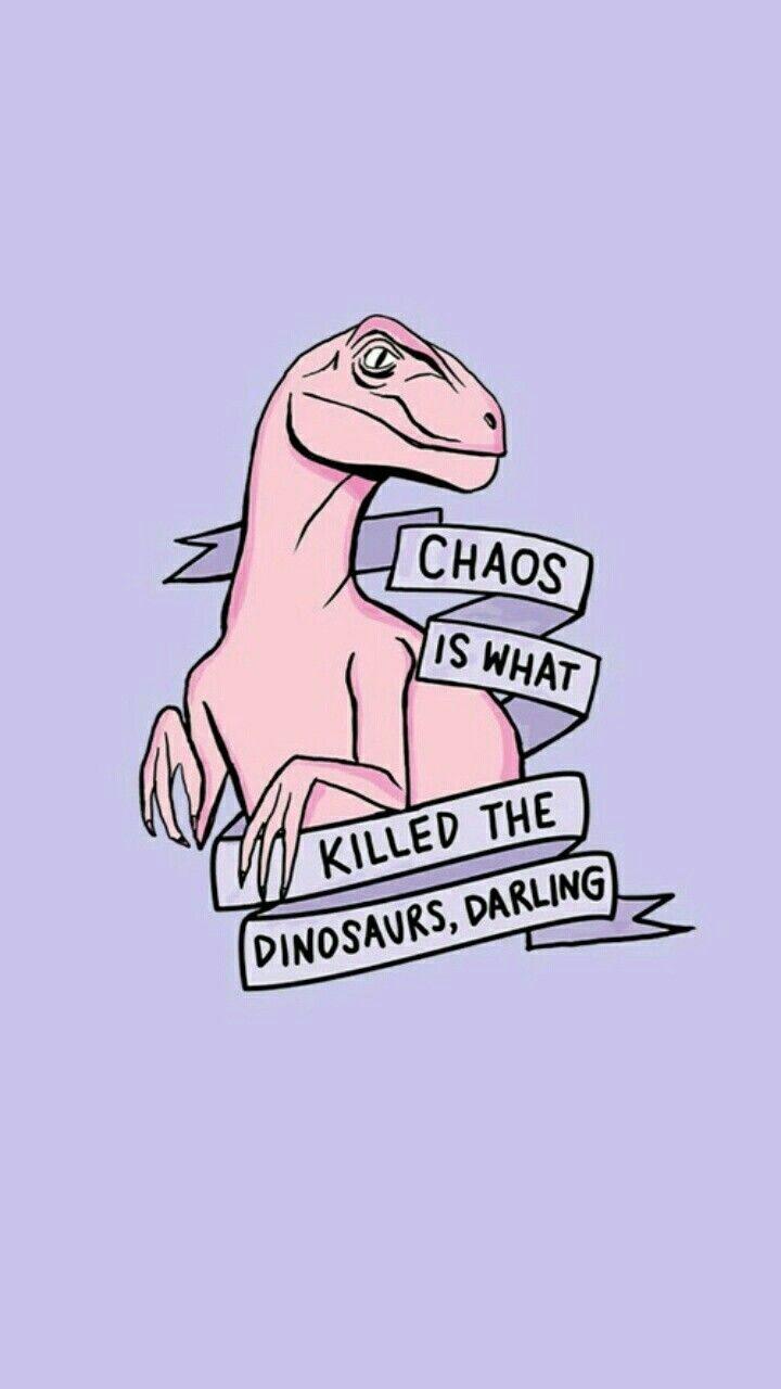 Purple. Pink. Chaos. Dinosaur. Dinosaur wallpaper, Cute
