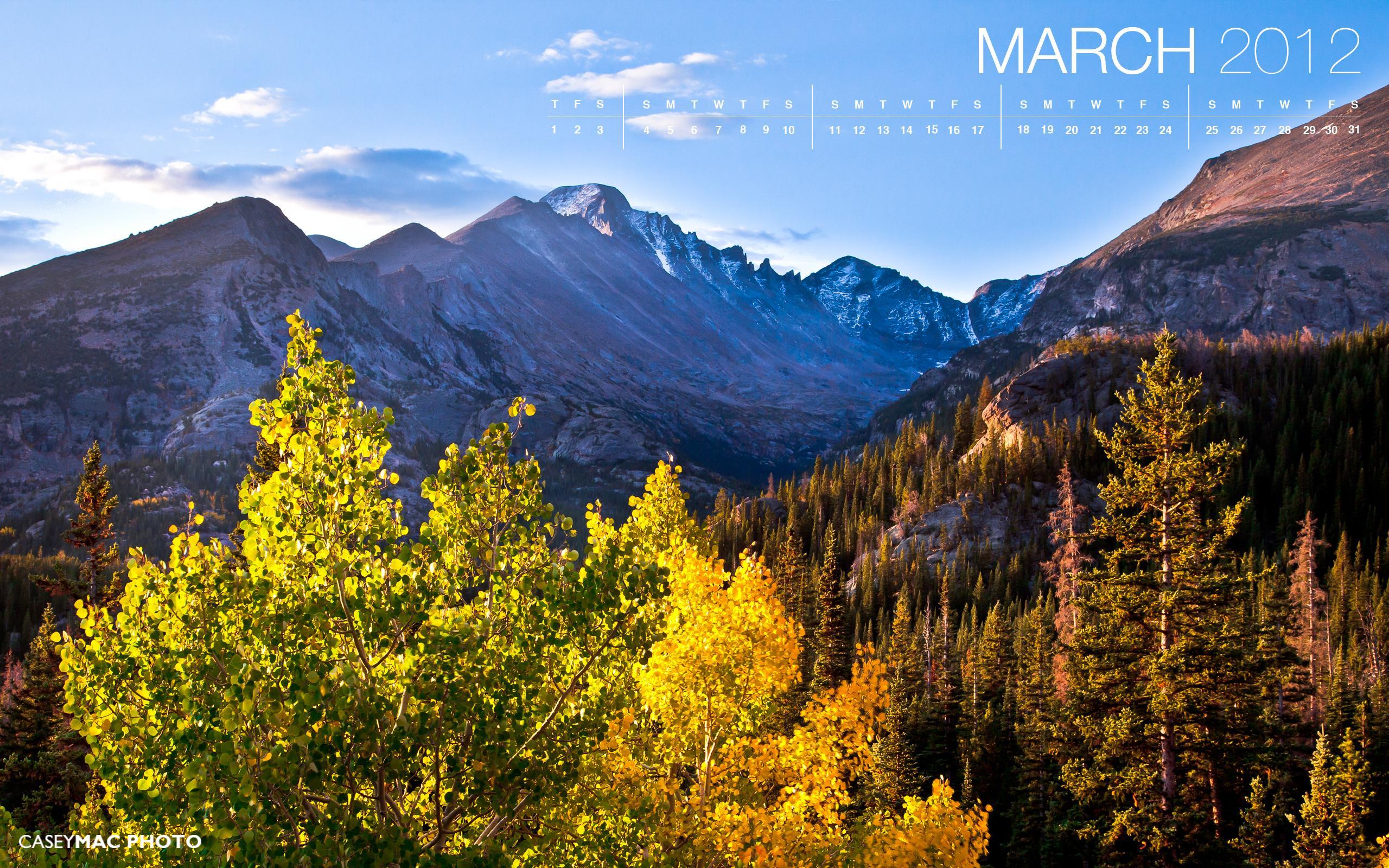 March 2012 Desktop Wallpaper Mountain National Park