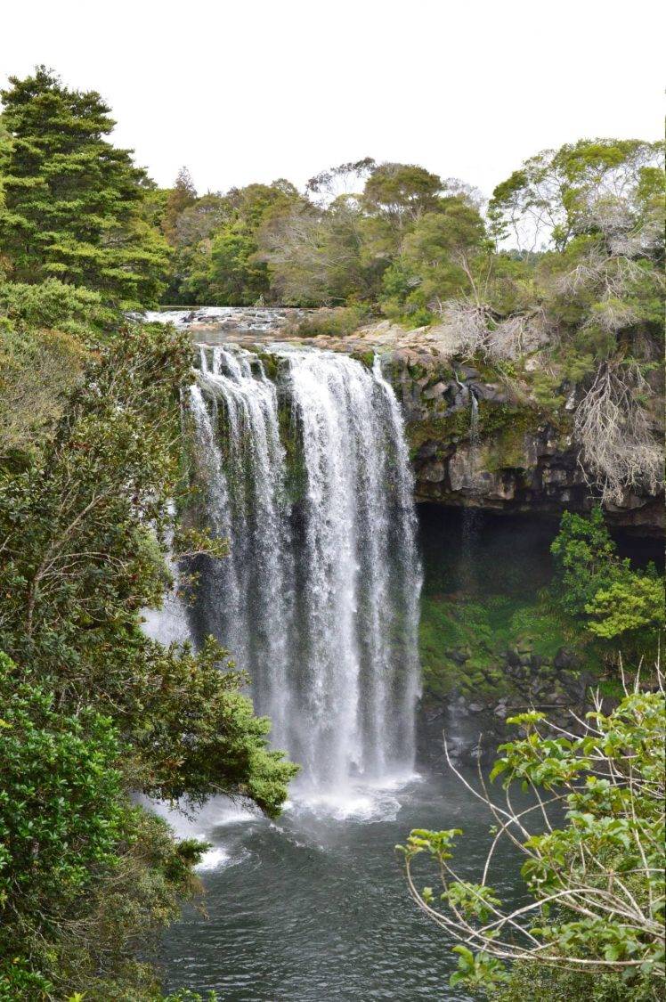 waterfall, New Zealand, Nature Wallpaper HD / Desktop